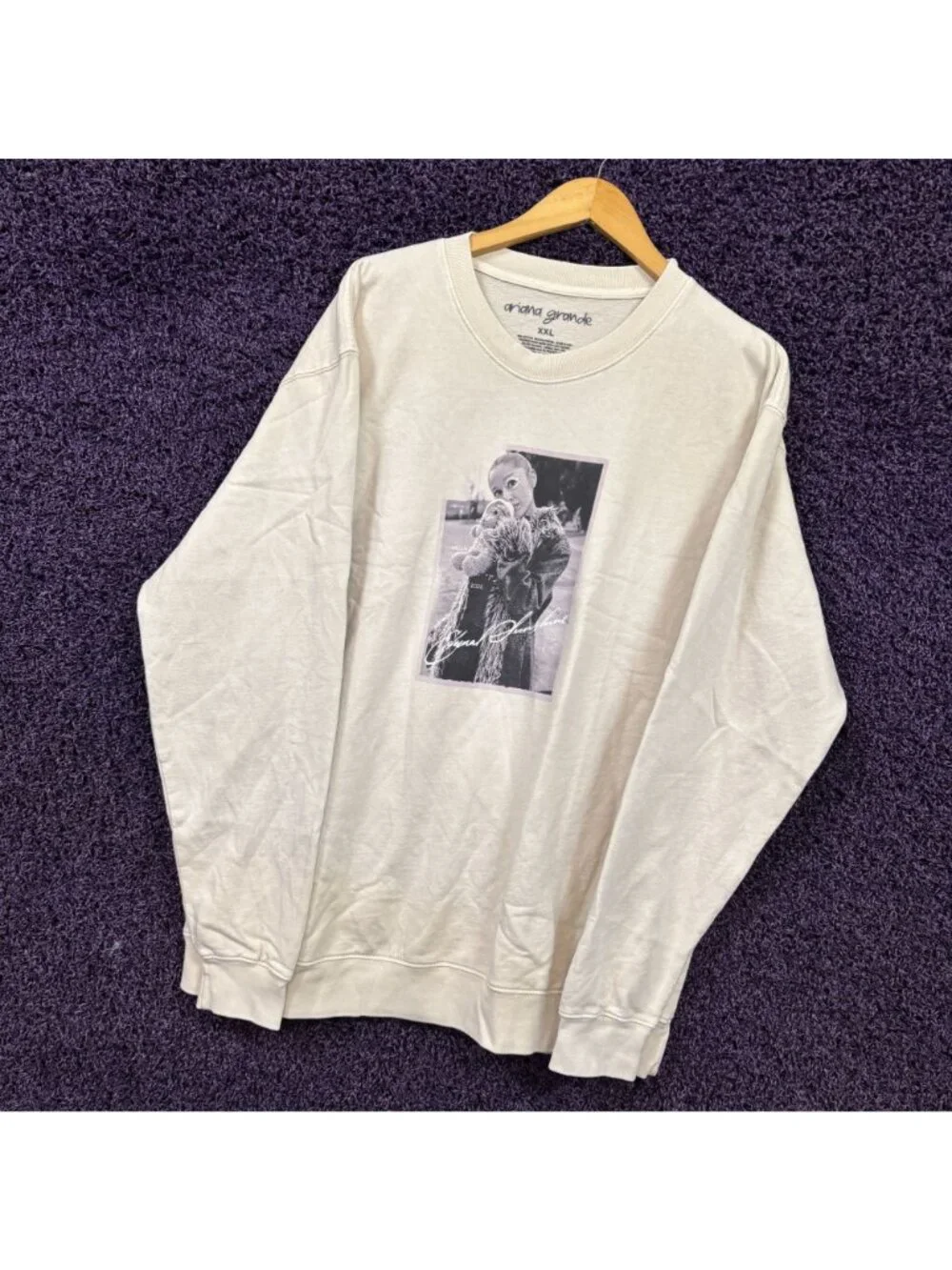 Ariana Grande Eternal Sunshine Teddy Crewneck Sweater Size XXL